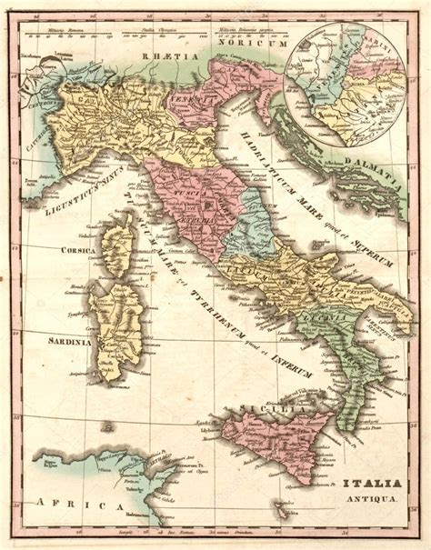 Antica Mappa Cartina Italia Images