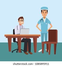 Doctor Office Cartoon Stock Vector (Royalty Free) 1085895911