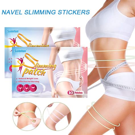 10pcs Parches Adelgazantes Para Perder Peso Ombligo Pegatina Cuerpo