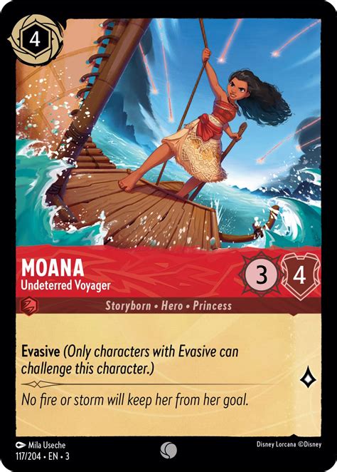 Moana Undeterred Voyager Into The Inklands Disney Lorcana