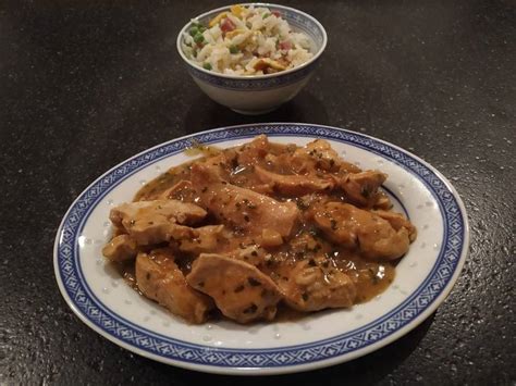 Emincés de poulet à la citronnelle et au gingembre à ma façon La