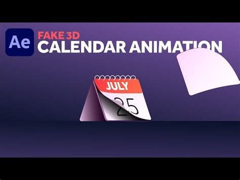 Calendar Animation & Creation in After Effects : r/MotionDesign