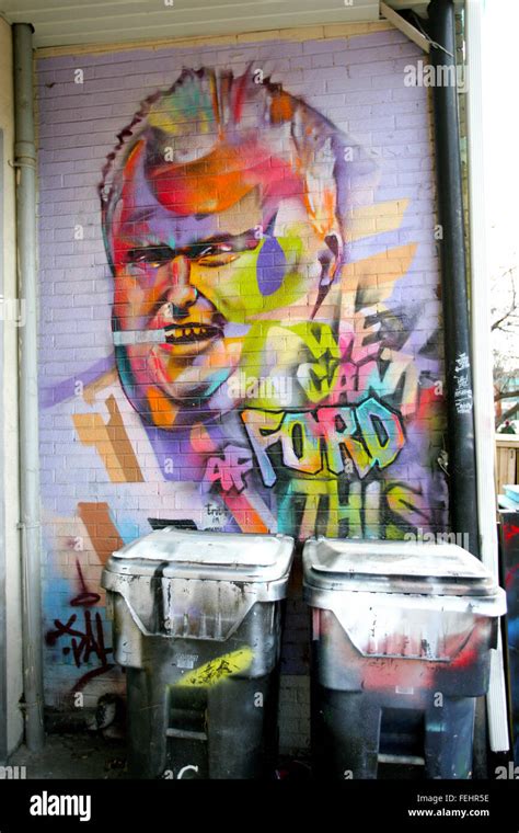 Kensington Market Toronto Graffiti Stock Photo - Alamy