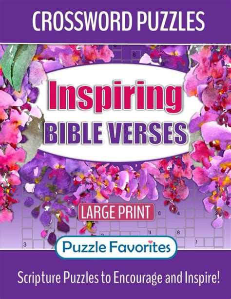 Bible Crossword Puzzles Large Print Inspiring Bible Puzzle Book