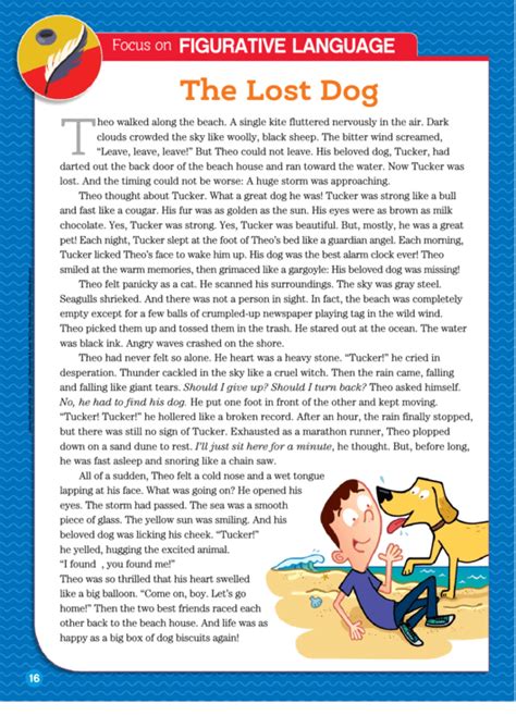 The Lost Dog Reading Comprehension Worksheet Printable Pdf Download