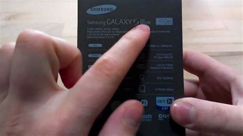 Samsung Galaxy Siii Lte Gt I9305 Unboxing Youtube