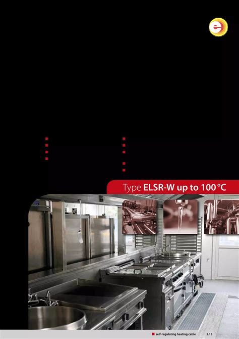 Eltherm ELSR W Heat Trace Cable Spec Sheet PDF