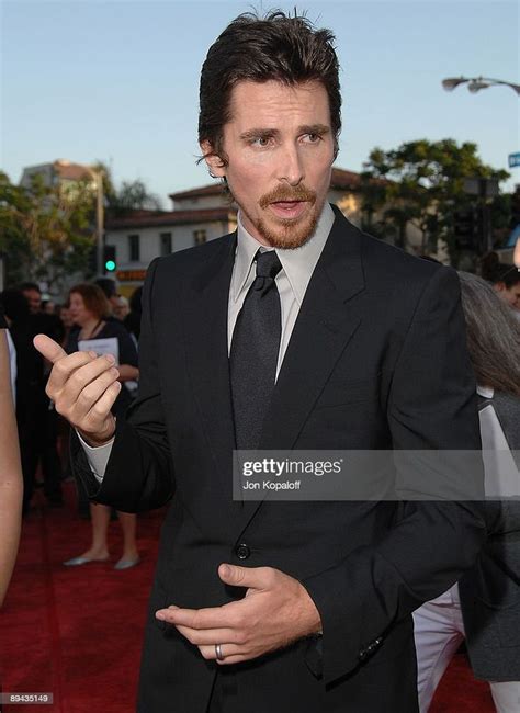 Actor Christian Bale arrives at the Los Angeles Premiere "Public ...