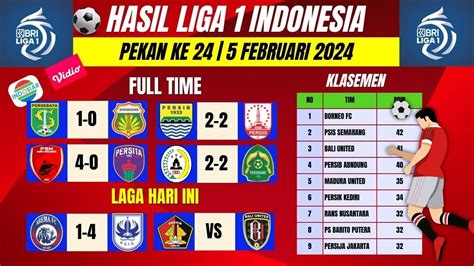 Hasil Liga 1 2024 Hari Ini Arema FC Vs PSIS Semarang Klasemen BRI