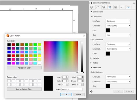 How To Change The Color Of Sketches In Fusion Drawings