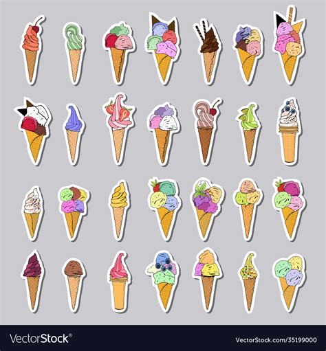 Ice Cream Stickers Free Printable Papercraft Templates, 57% OFF