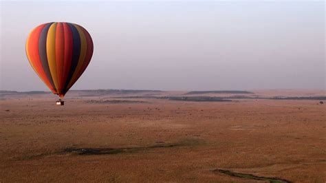 Kenya Hot Air Balloon Safari Over Masai Mara Youtube