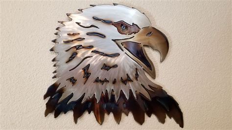 Bald Eagle Head Metal Wall Art Etsy