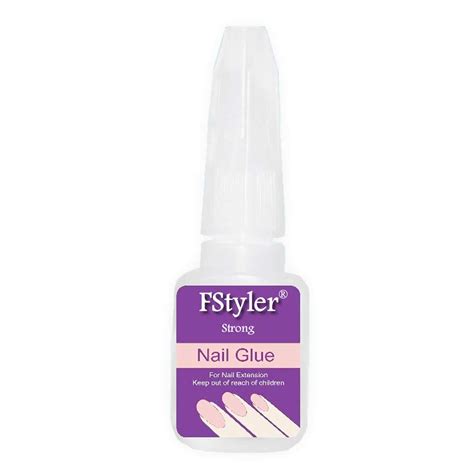 Buy Fstyler Nail Glue With Brush Cap And Super Strong Instant Adhesive