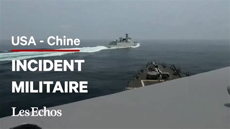 Un Navire Chinois Coupe La Route Un Destroyer Am Ricain Dans Le