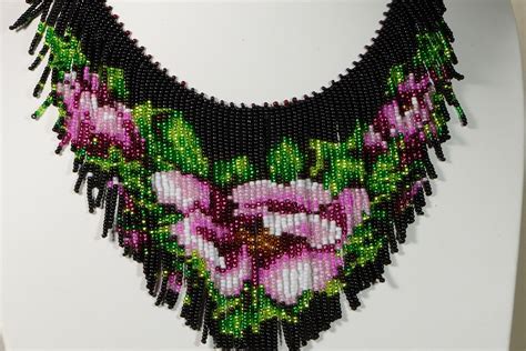 Beaded necklace Tutorial Seed Beads Necklace Pattern How