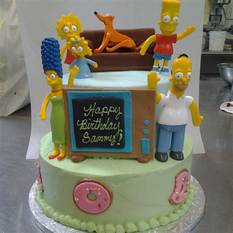 Simpson Cakes For Icing Smiles Inc Simpsons Cake Cake Desserts