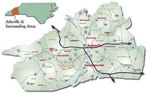 Map Of Asheville Nc Area - Maping Resources