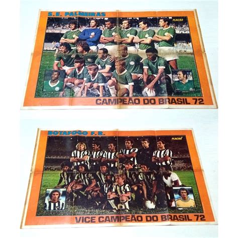 Poster Palmeiras Botafogo Campeonato Brasileiro Original