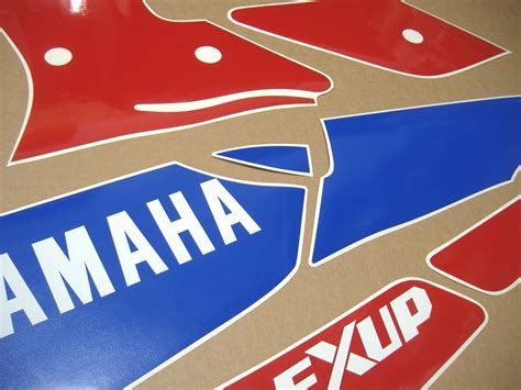 Yamaha Fzr 1000 3gm 1989 Complete Decals Set White Red Version Moto