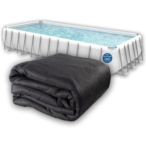 Liner Life 12 Ft X 20 Ft Rectangle Black Pre Cut Swimming Pool Liner Pad Ll1220re The Home