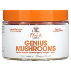 The Genius Brand, Genius Mushrooms, 180 Veggie Capsules