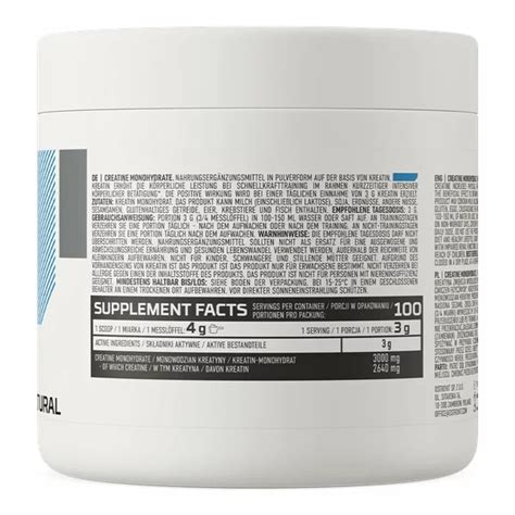 Pure Creatine Monohydrate Powder G Natural Ostrovit Supreme