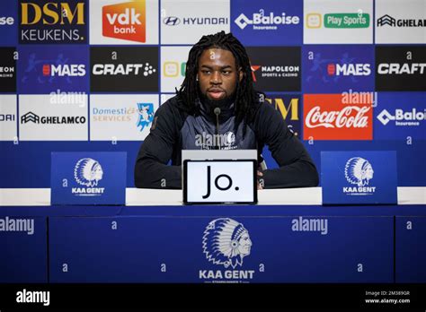 Gent S Jordan Torunarigha Pictured During The Weekly Press Conference