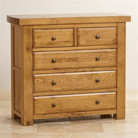 Hercules Bedroom Chest in Rustic Solid Oak | Oak Furnitureland