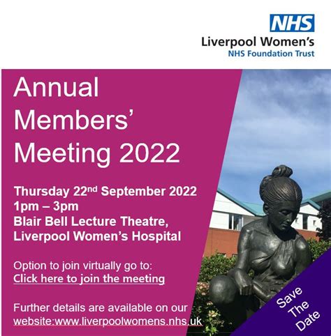 An Invitation To Join Liverpool Womens Annual Members Meeting 2022