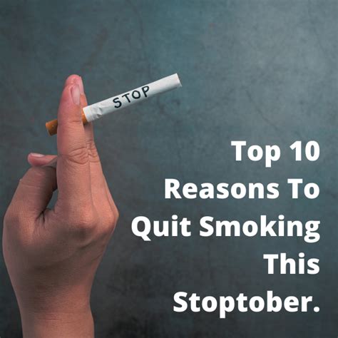 Top 10 Reasons To Quit Smoking Stoptober Vaping Vape Shop