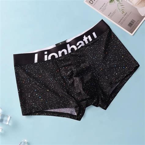 Boxer shorty Boxer Ultra Fin et Sexy pour Homme Sous Vêtement Sans Couture Lingerie Respirante