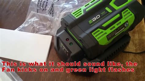 Ego Blower Battery Charging Problem Red Flashing Charger Youtube