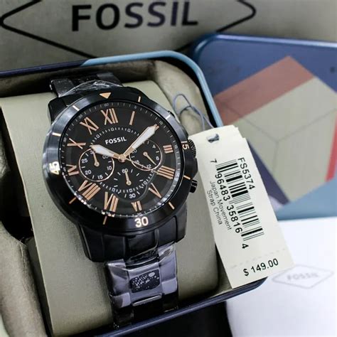 Fossil Grant Chronograph Black Dial Men S Watch FS5267