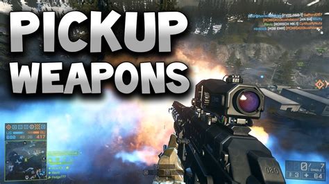 Battlefield 4 Pickup Weapons Skill Weapons Youtube