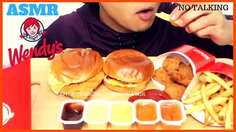 ASMR WENDY S BACONATOR CRISPY CHICKEN MUKBANG INTENSE SATISFYING