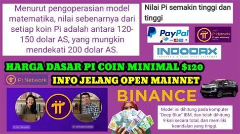 Pi Network HARGA DASAR PI COIN Minimal 120 Berdasarkan Perhitungan 9x