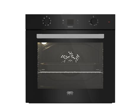 Defy 60cm Slimline Thermofan Eye Level Oven Dbo489e Black Glass