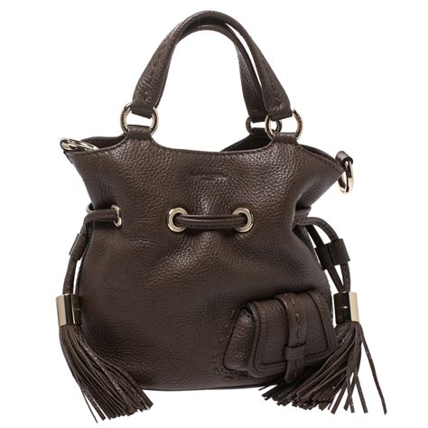 Lancel Brown Leather Premier Flirt Bucket Bag Lancel Tlc