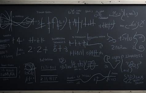 Premium AI Image | chalkboard math