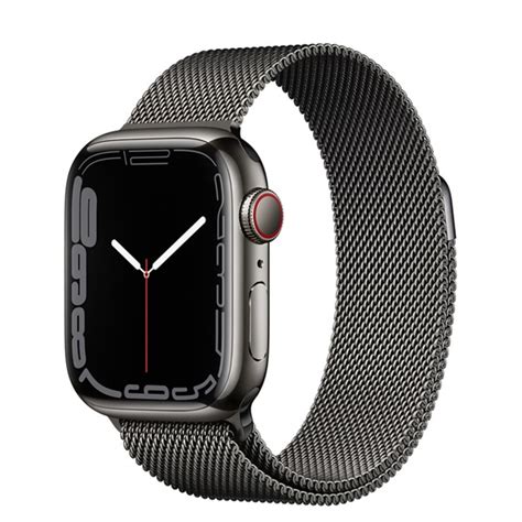 Apple Watch S7 Cellular 41mm Graphite Stainless Steel Case With