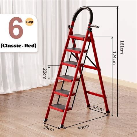 Fidedi Ladder Home Aluminum Alloy Folding Step Ladder Steps