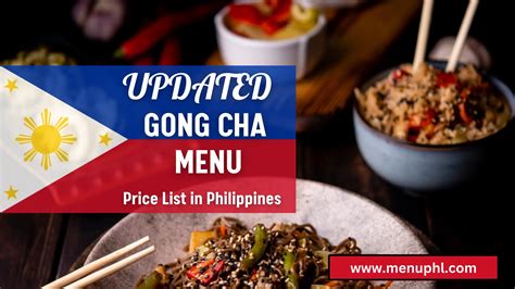 Gong Cha Menu Philippines And Updated Prices