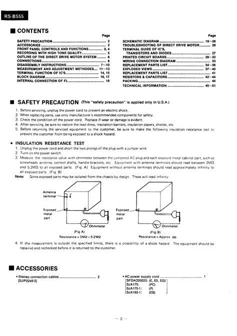 TECHNICS RS-B555 - Service Manual Immediate Download