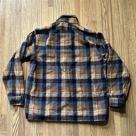 Mens VTG Pendleton 1960s Original Board Shirt Blue Gem