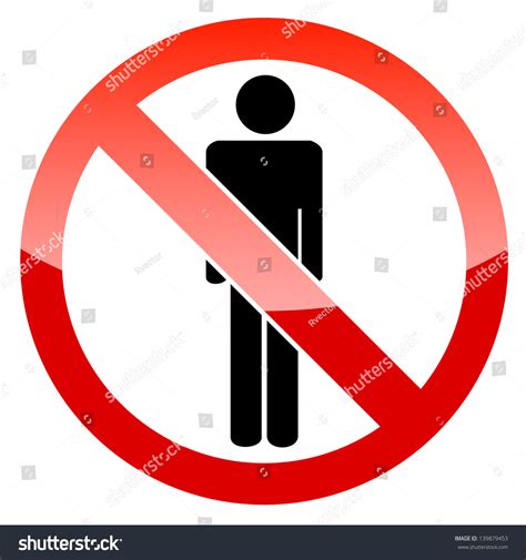 No People Sign Stock Illustration 139879453 Shutterstock