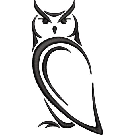 Owl Outline Embroidery Design 10k Best Embroidery Designs