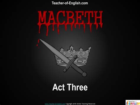 Macbeth Act 3 Teaching Resources