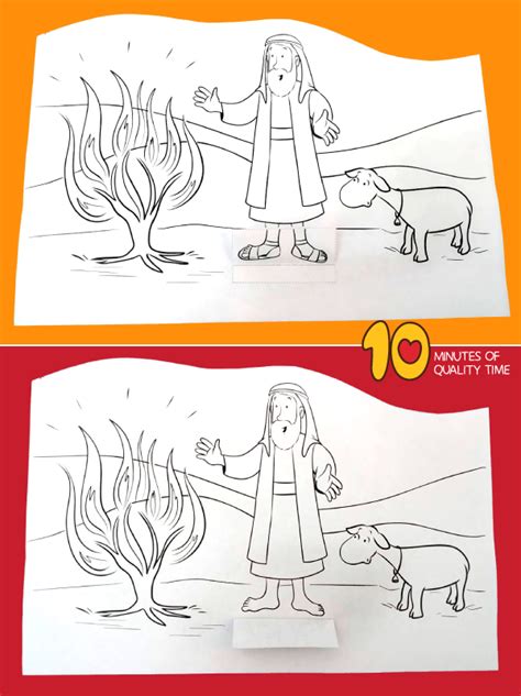 Moses And The Burning Bush Activities For Kids | Kids Matttroy