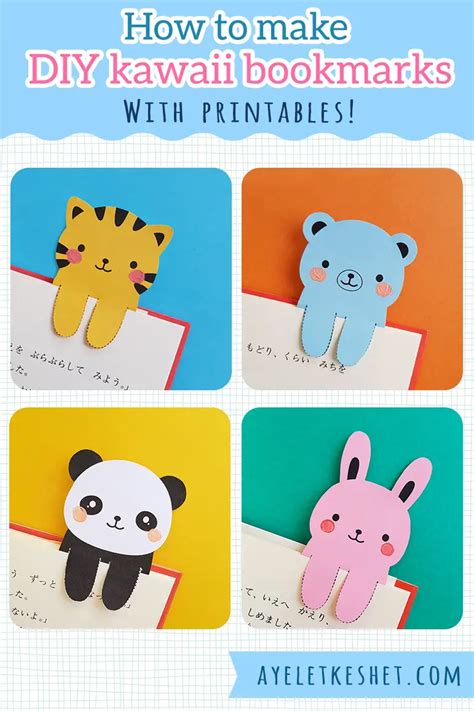 How To Make Diy Kawaii Bookmarks Ayelet Keshet